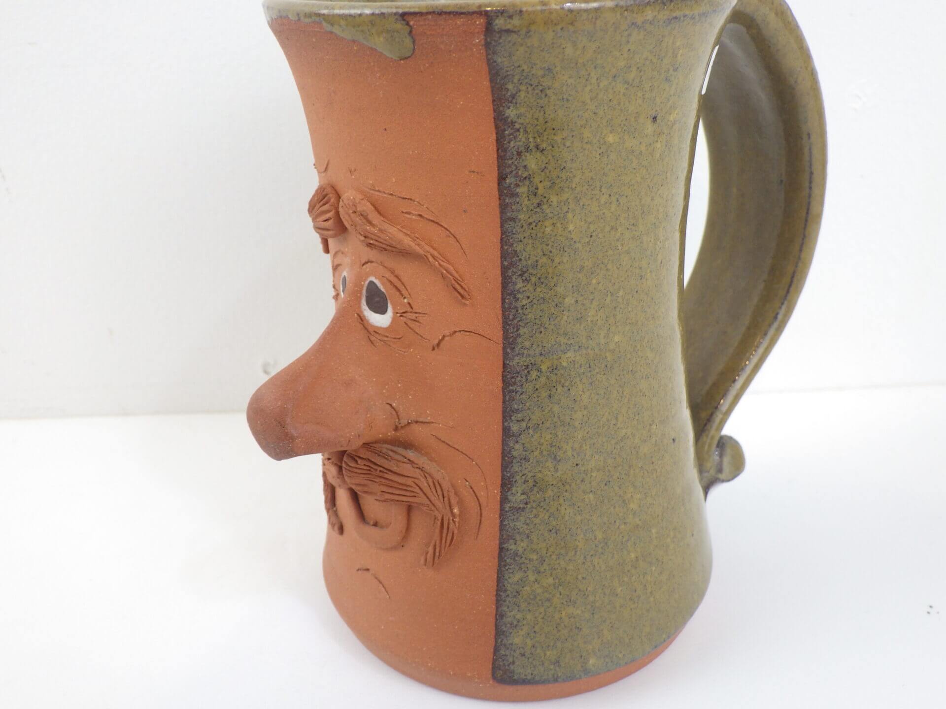 Vintage Funny face mug ビンテージ ファニーフェイスマグ 陶器 | JAM