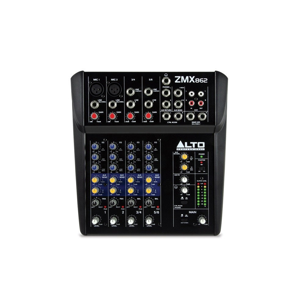 Alto Professional Zephyr ZMX862 6-Channel Compact Mixer - JB Music