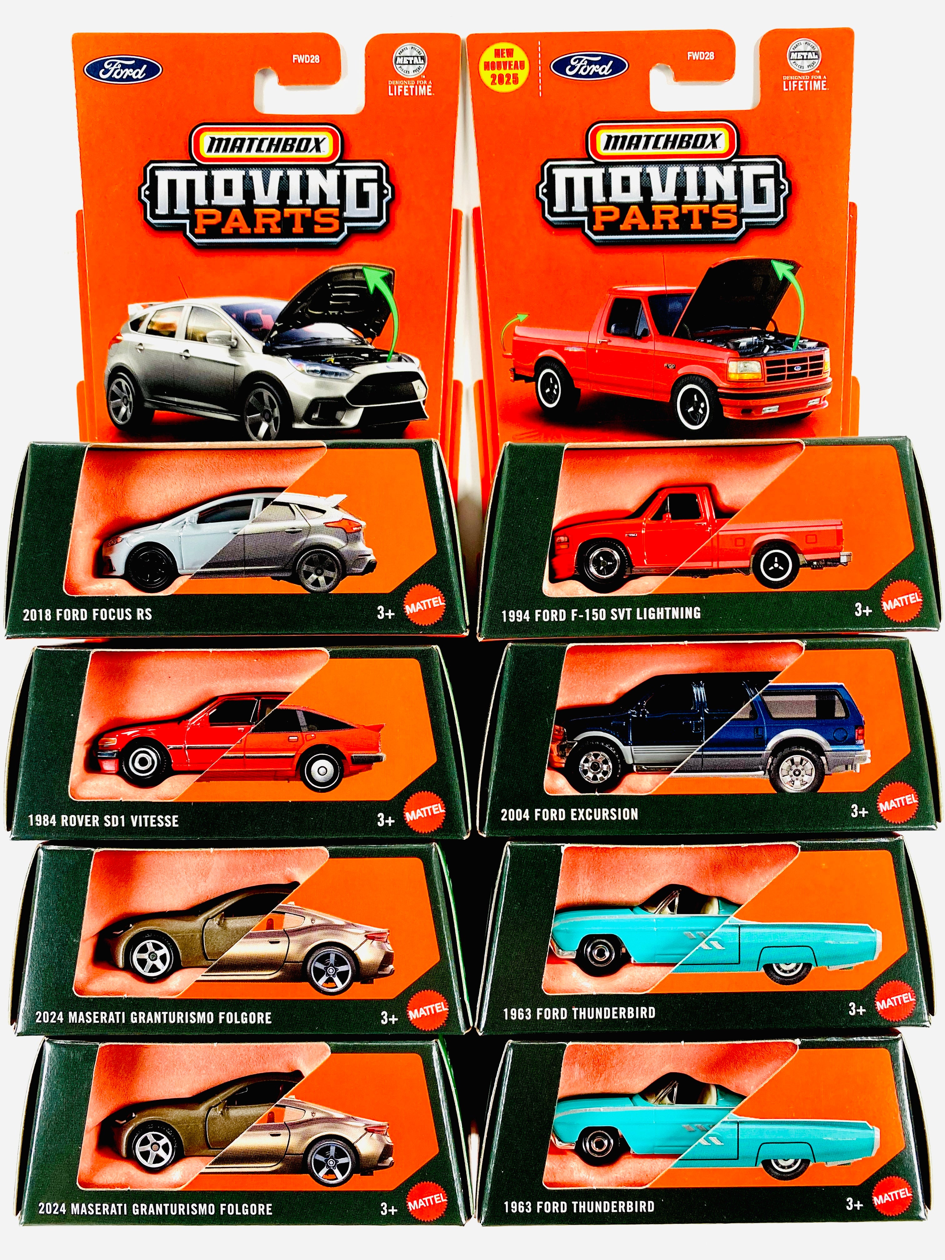 Matchbox 2025 Moving Parts Factory Sealed Case G (8 Cars