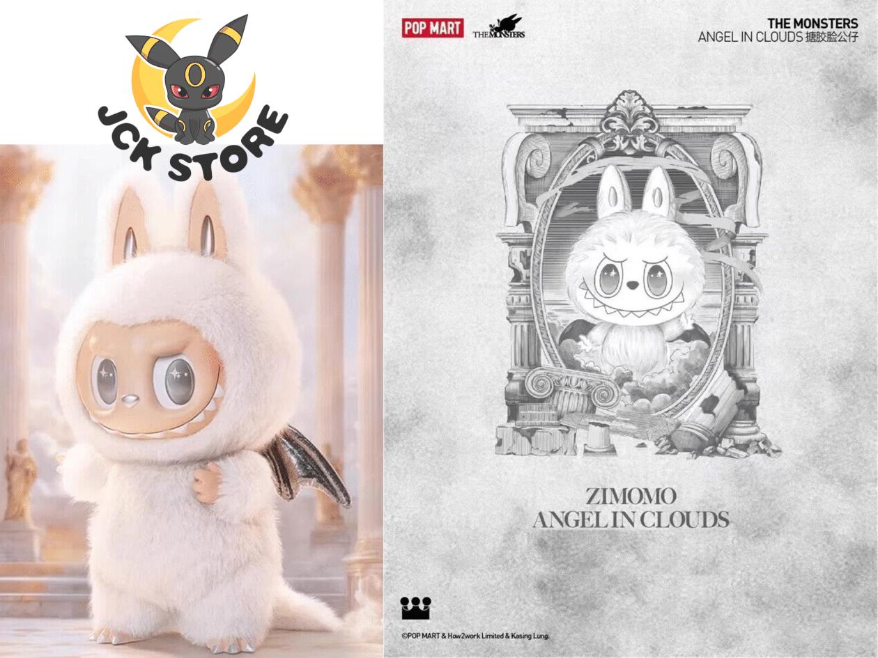 THE MONSTER LABUBU ZIMOMO ANGEL IN CLOUDS “POP MART” 58cm - Jck Store