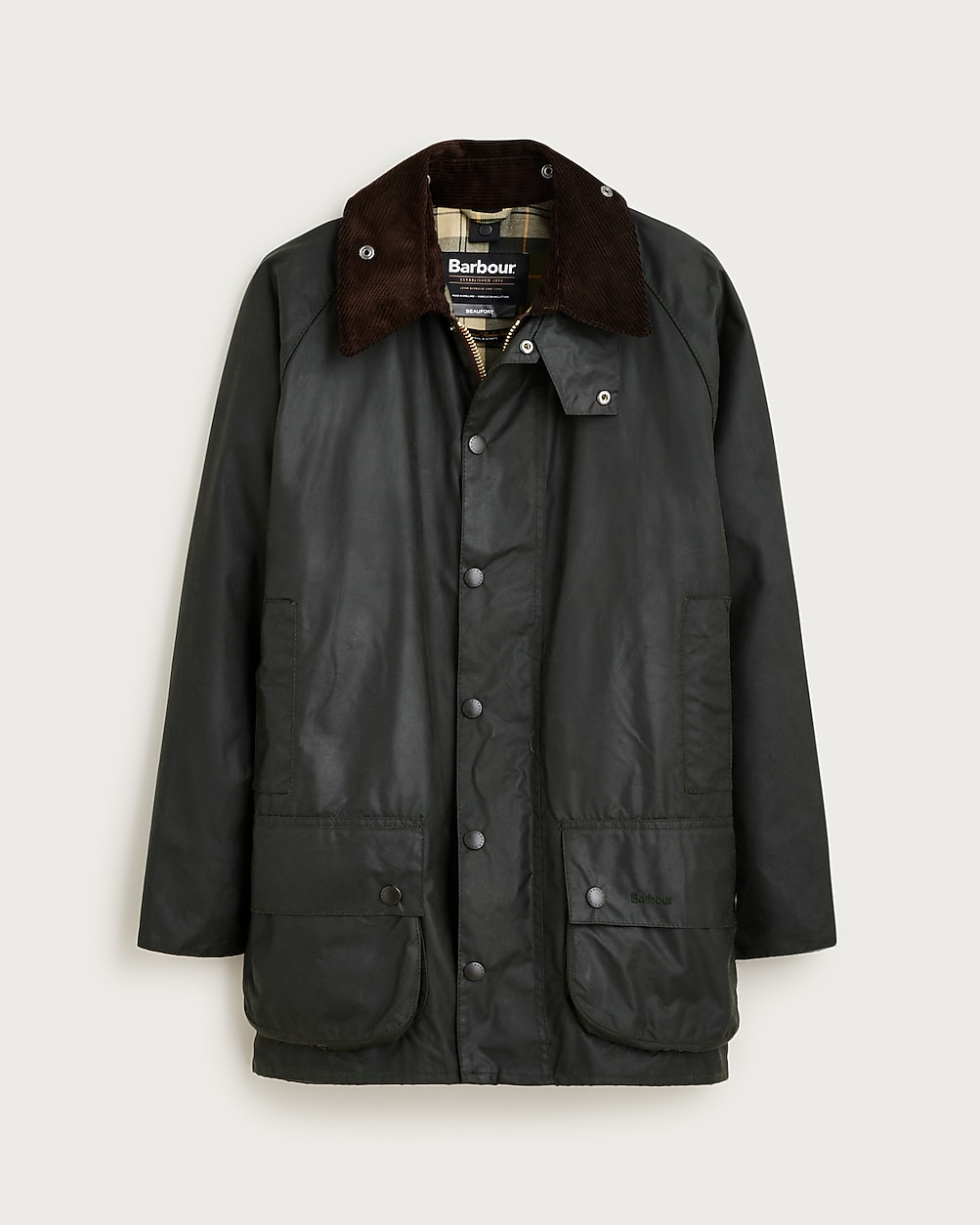 Barbour® Beaufort® Wax Jacket For Men | J.Crew