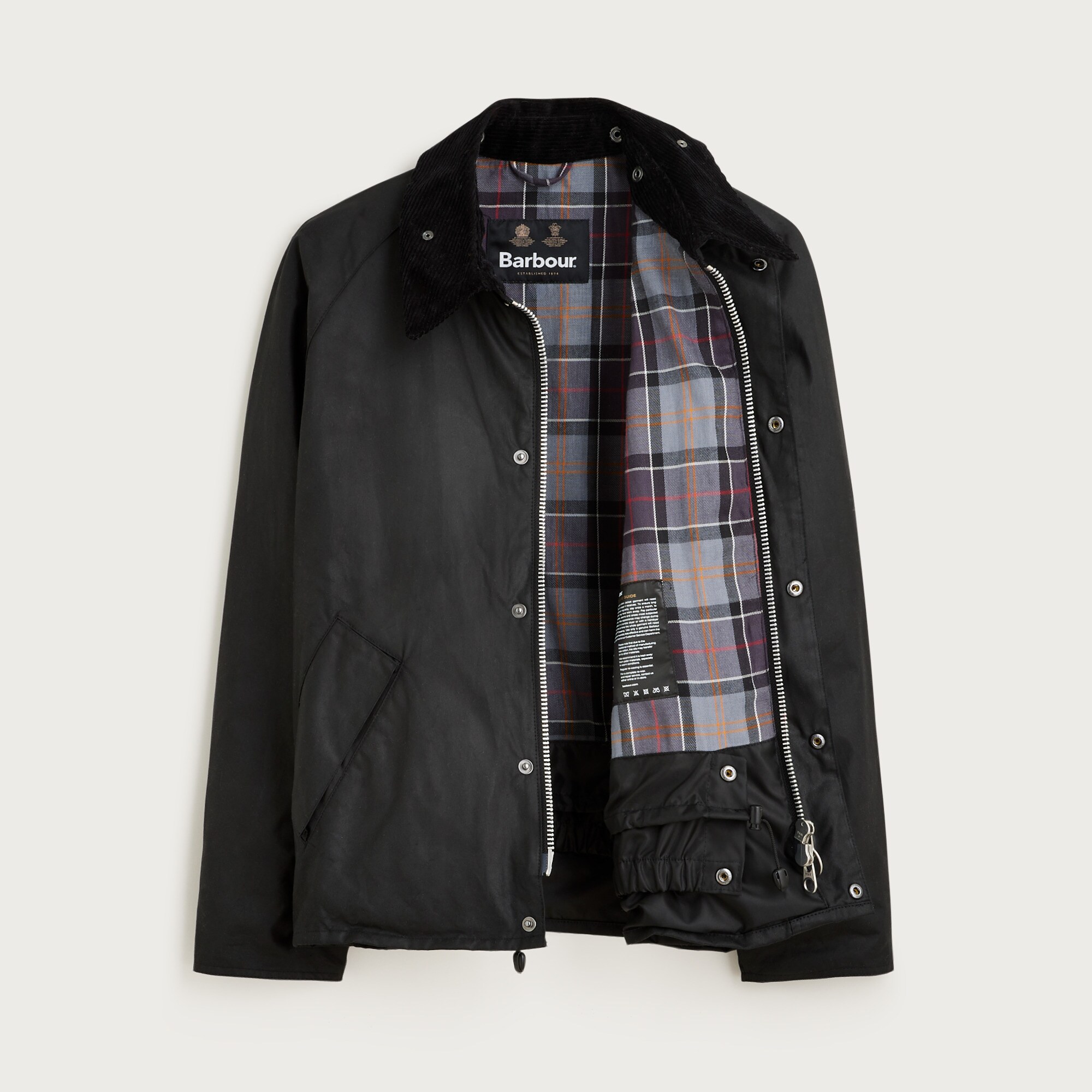 Barbour® Transport Wax Jacket For Men | J.Crew