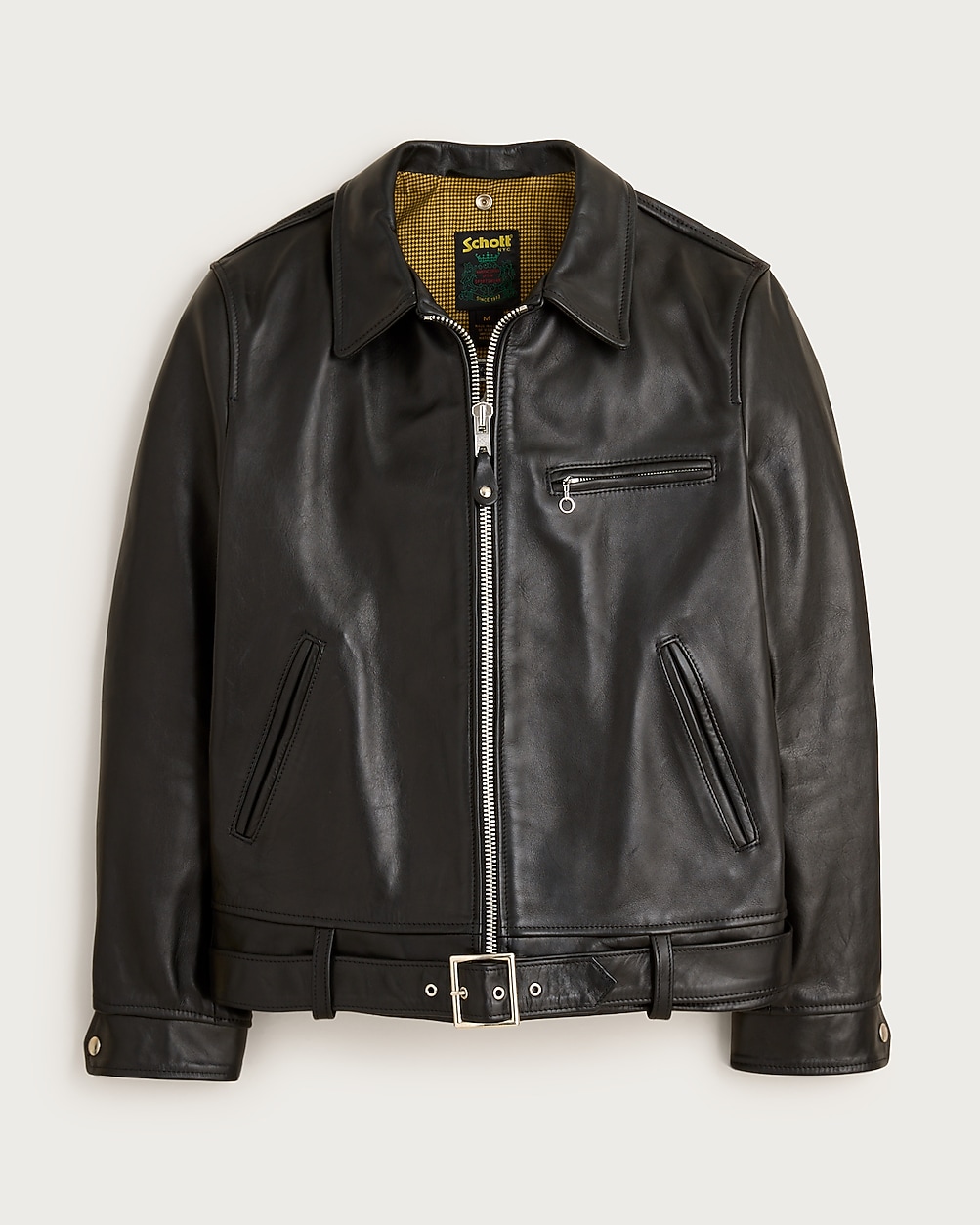 Limited-edition Schott NYC X Wallace & Barnes Retro Moto Jacket In