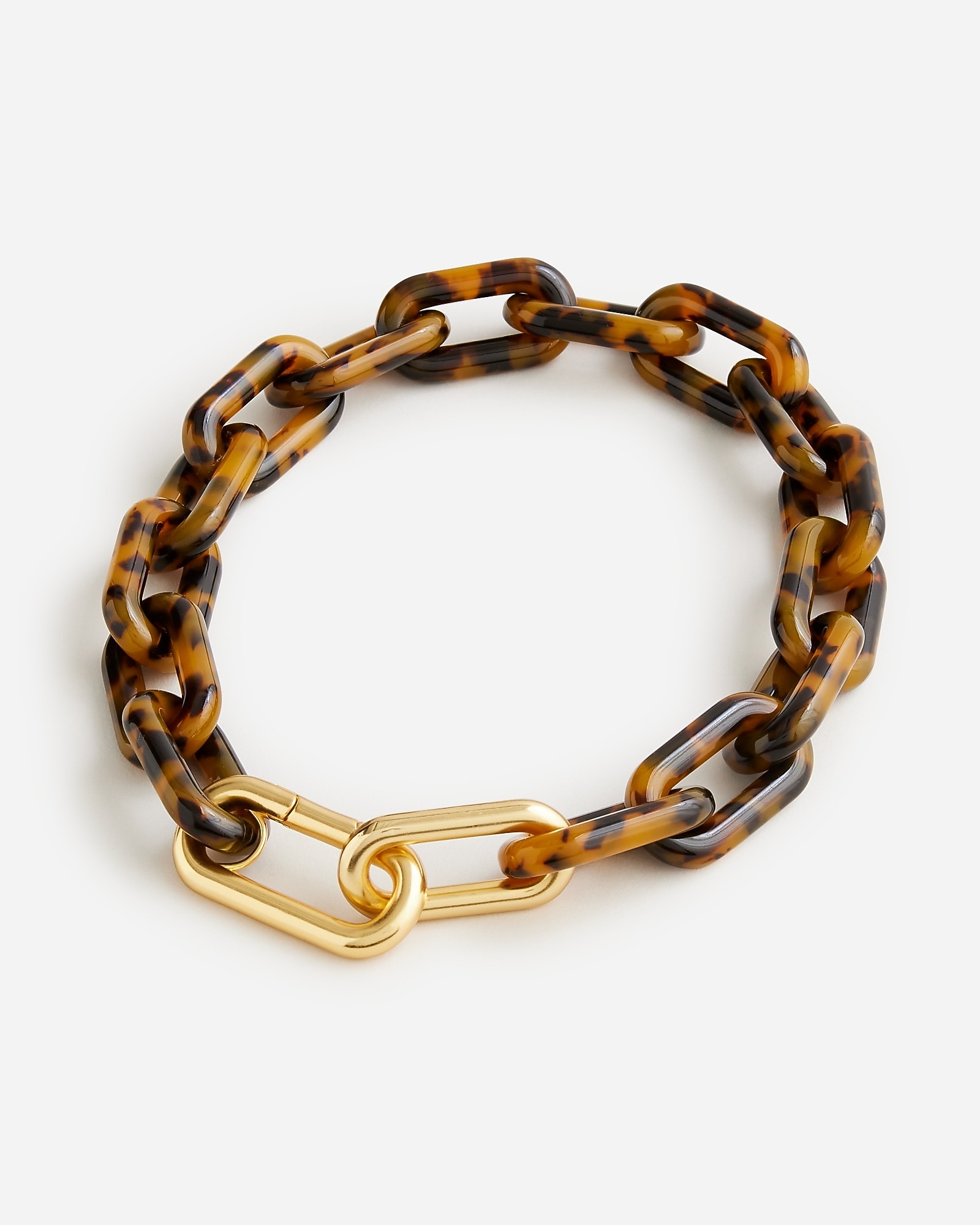 Tortoise Shell Chainlink Necklace For Women | J.Crew