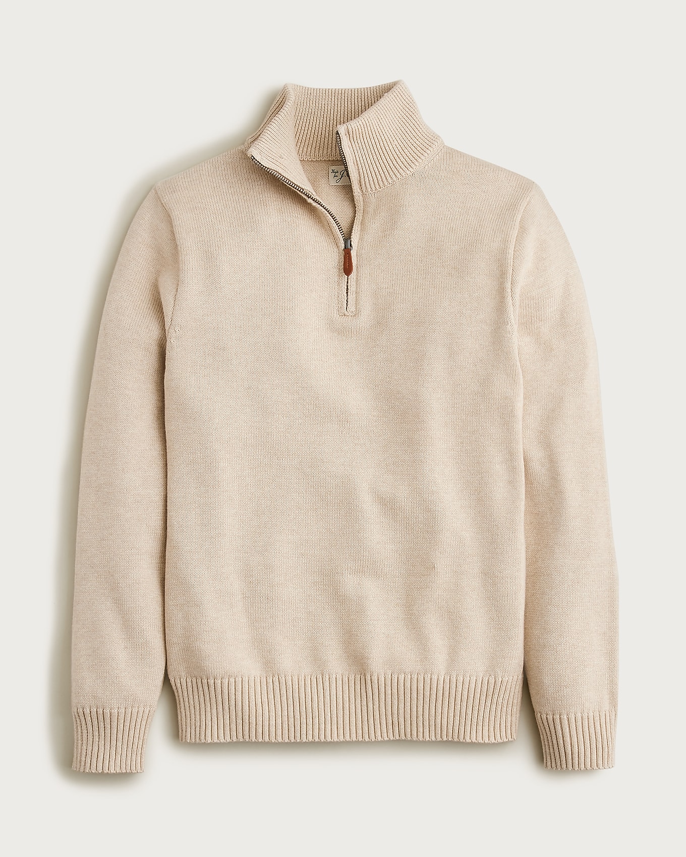 Heritage Cotton Quarter-zip Sweater For Men | J.Crew