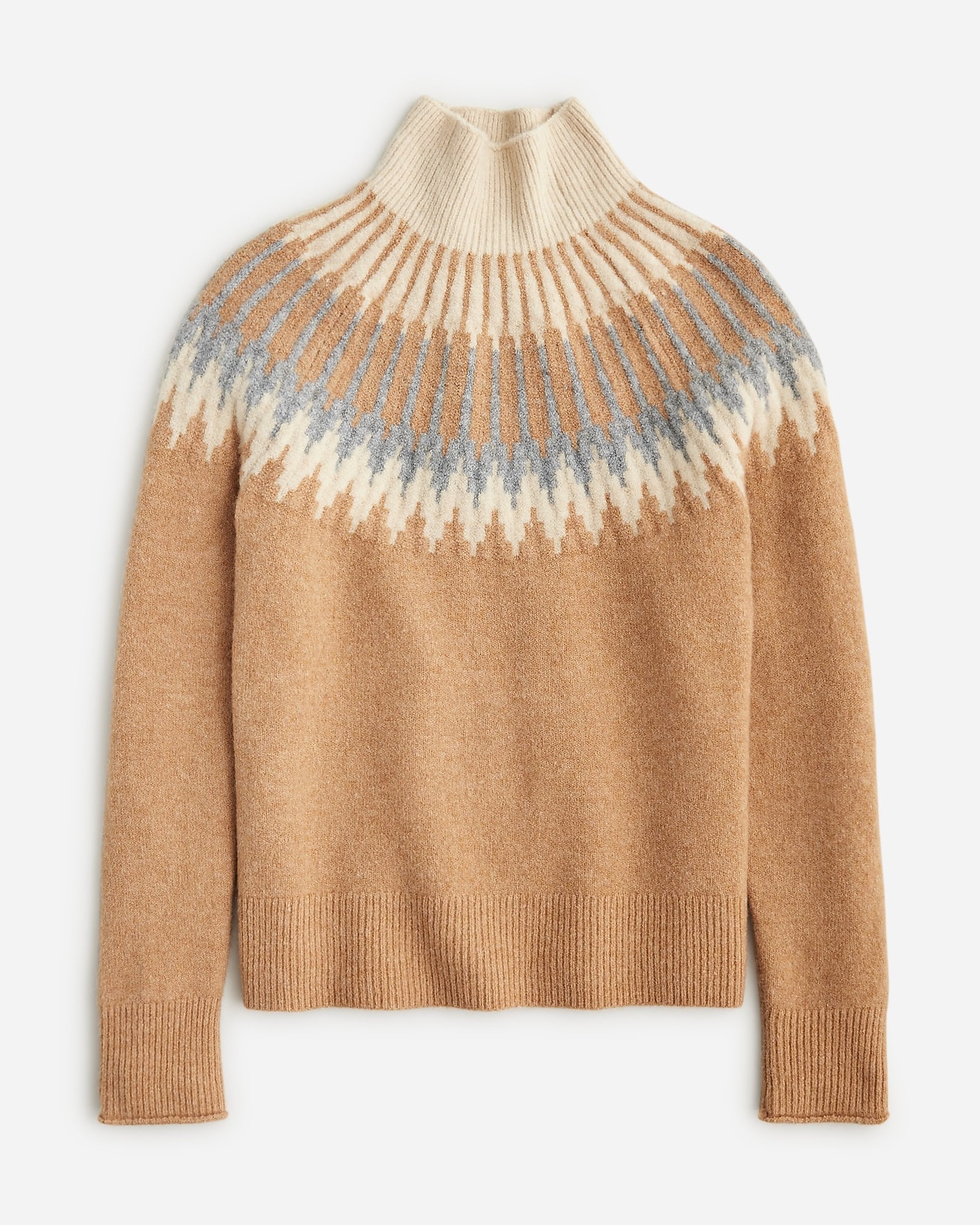 Fair Isle Turtleneck Sweater In Supersoft Yarn For Women | J.Crew