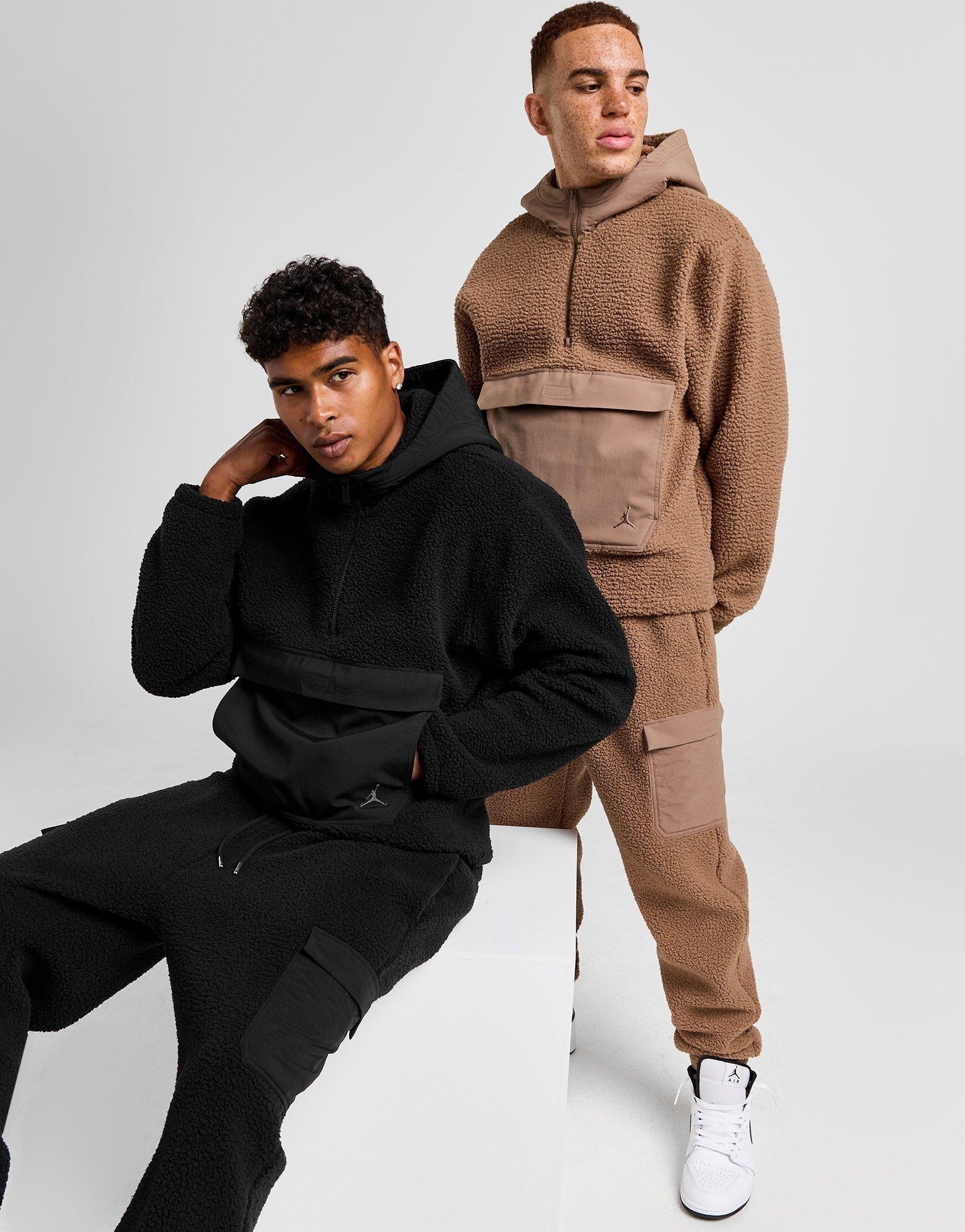 Black Jordan Flight Sherpa Hoodie - JD Sports Singapore