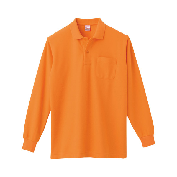 169-VLP】 5.8オンス T/C長袖ポロシャツ(胸ポケットあり) | オリジナル