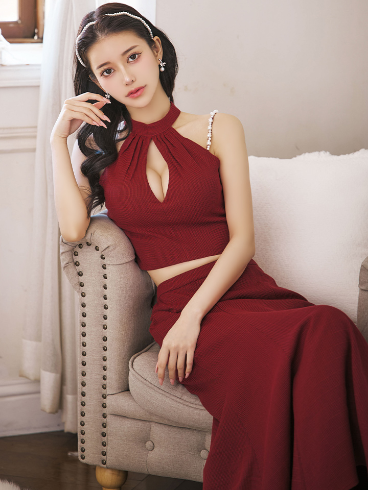 送料無料!】【sifeel/シフィール】ツイードロングセットアップ