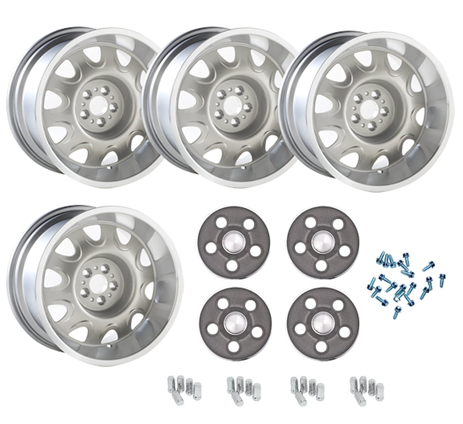 Year One MRD209SLVK: Mopar Rallye Wheel Kit with Dark Argent