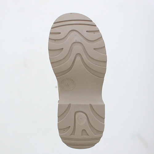 厚底チャンキーヒールムートンブーツ(S ベージュ): ブーツ | ジェリー