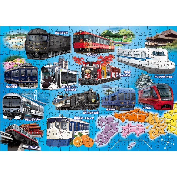 KMN-JP-73 STEP7 全国各地を走る電車・列車 204/234ピース くもん出版