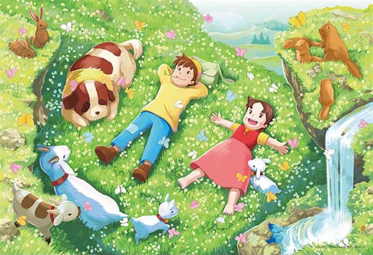 APP-300-392 アルプスの少女ハイジ おひるね 300ピース アップルワン