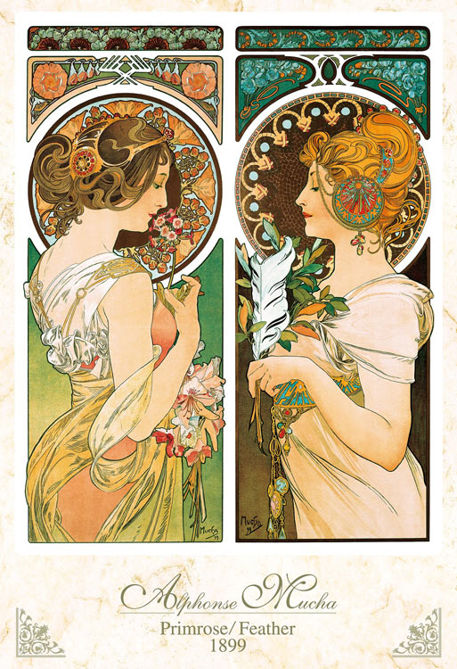 EPO-31-016 アルフォンス・ミュシャ作 桜草 / 羽根 1053スーパー