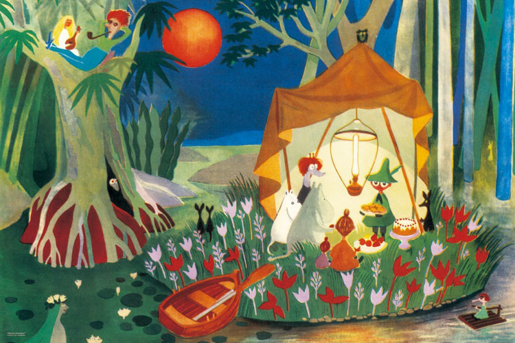 YAM-10-1474 ムーミン 秘密の島 1000ピース やのまん の商品詳細ページ