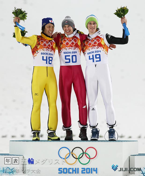 年表] 2014年ソチ五輪日本人メダリスト：時事ドットコム