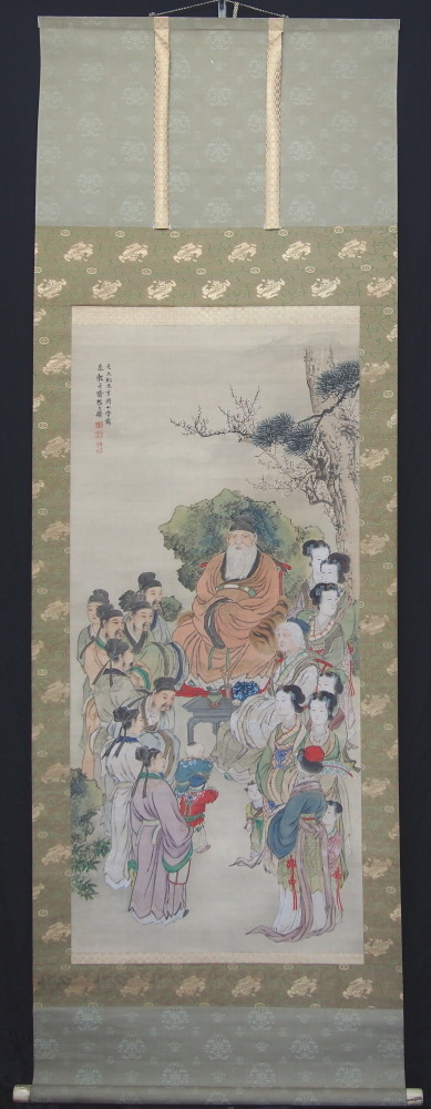 京都の掛軸専門店 古美術神宮堂 掛軸 彩色人物画