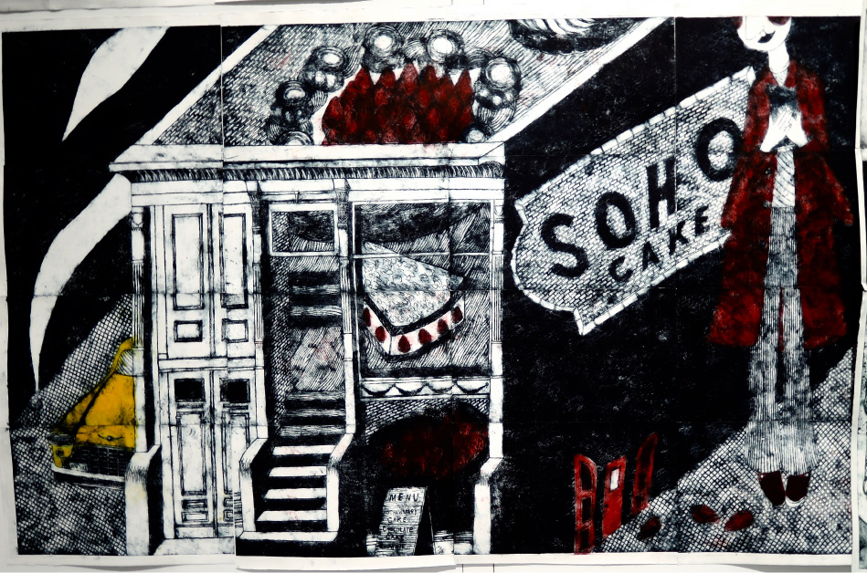 世界的版画作家「西脇光重」先生のアートバーを神宮前倶楽部にて開催