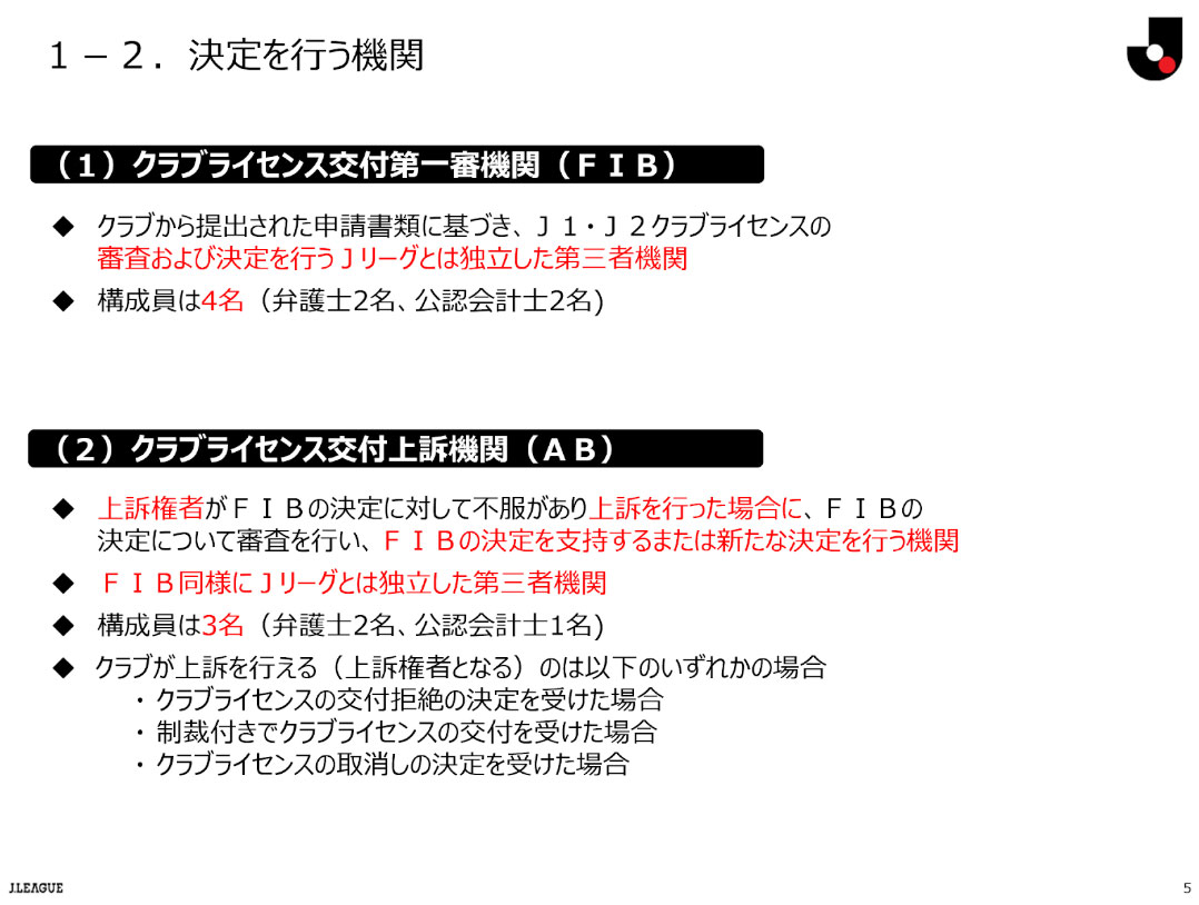 公式】2026特別シーズンクラブライセンス判定結果発表および説明会発言
