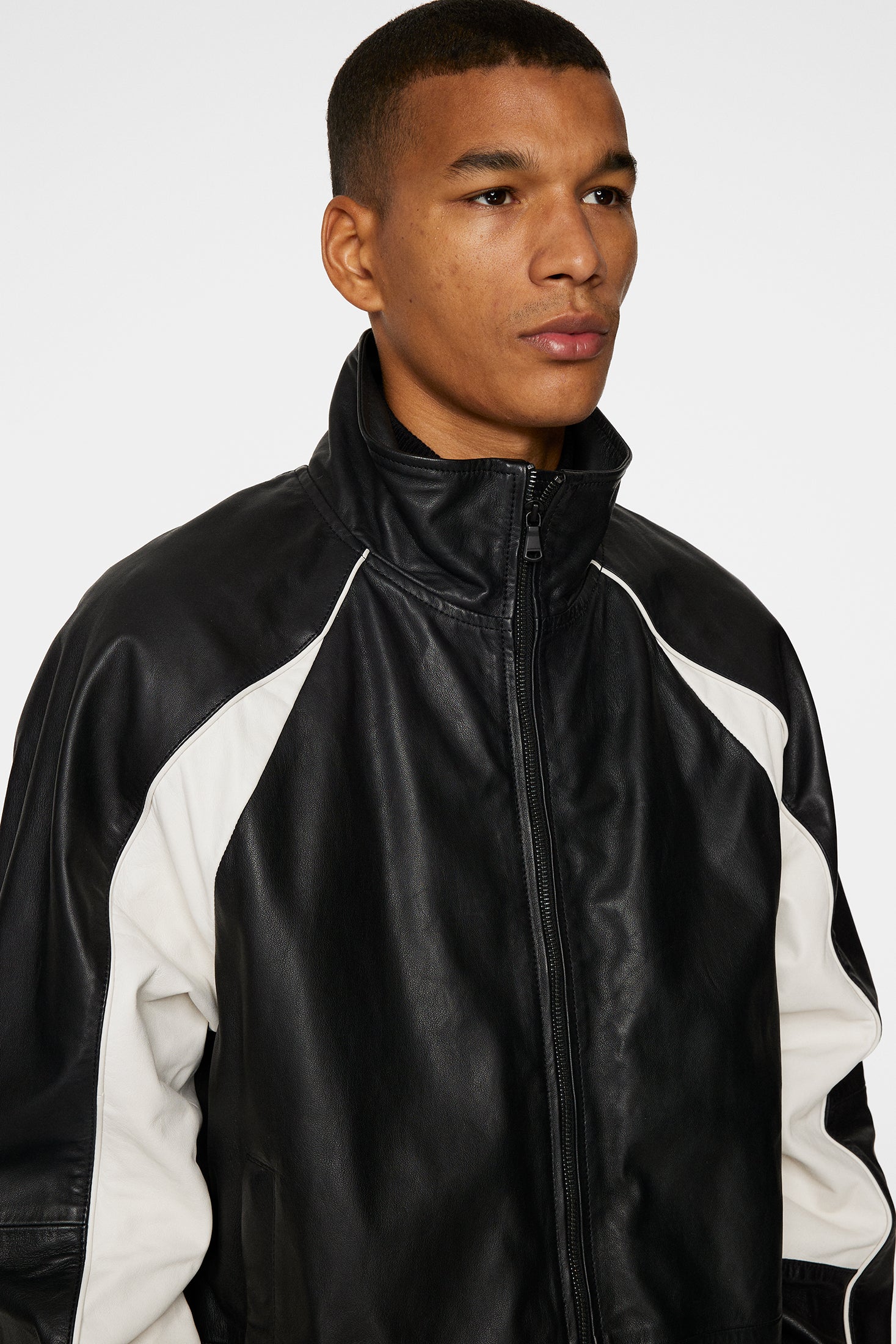 Lex Leather Track Jacket / Black – J.Lindeberg
