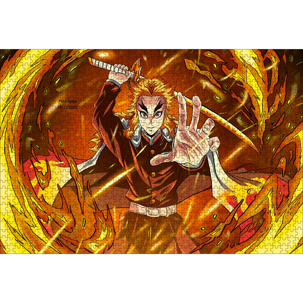 鬼滅の刃 パズル 煉獄杏寿郎 1000ピース 50×75cm | ジグソーパズル通販