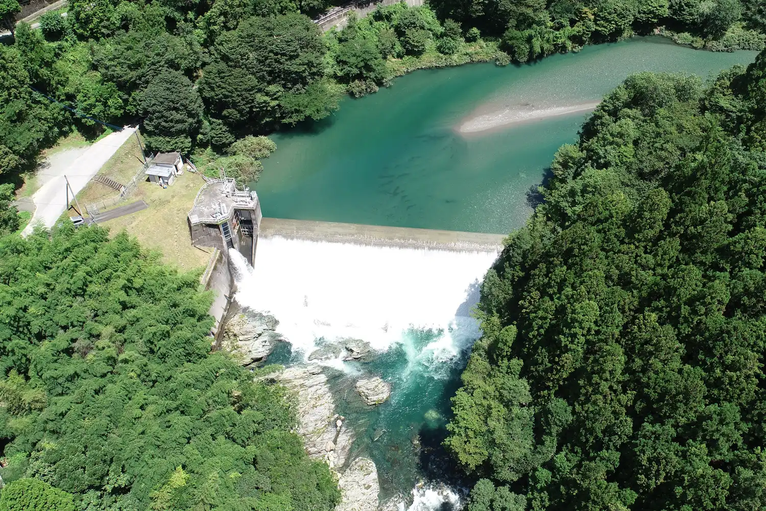 汗見取水ダム | J-POWERダムカード配布案内 | J-POWER 電源開発株式会社