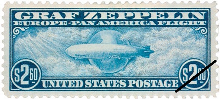ツェッペリン切手の発行 – アメリカ郵趣研究会