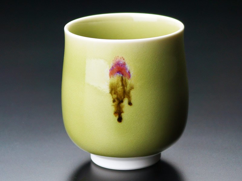 有田焼】夫婦湯呑 天龍寺青磁花片紋