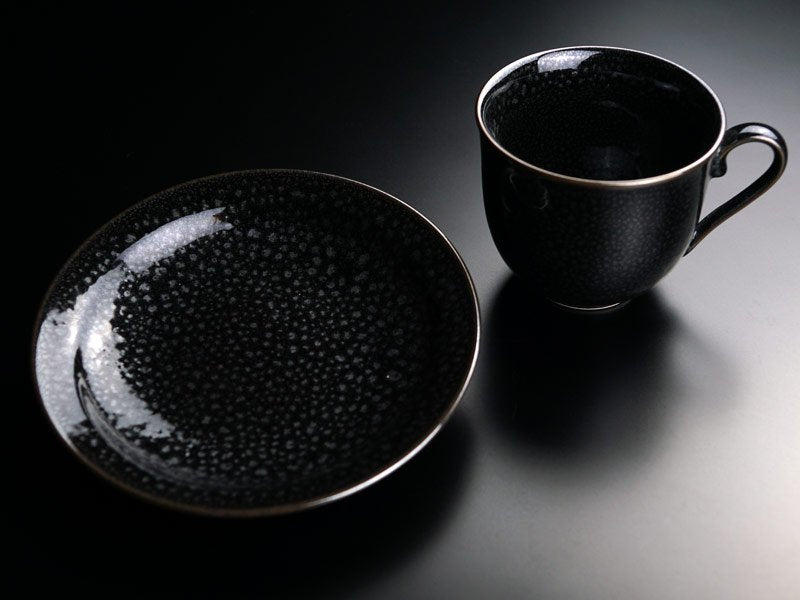 有田焼】広口コーヒーカップ 銀油滴天目 - JTOPIA