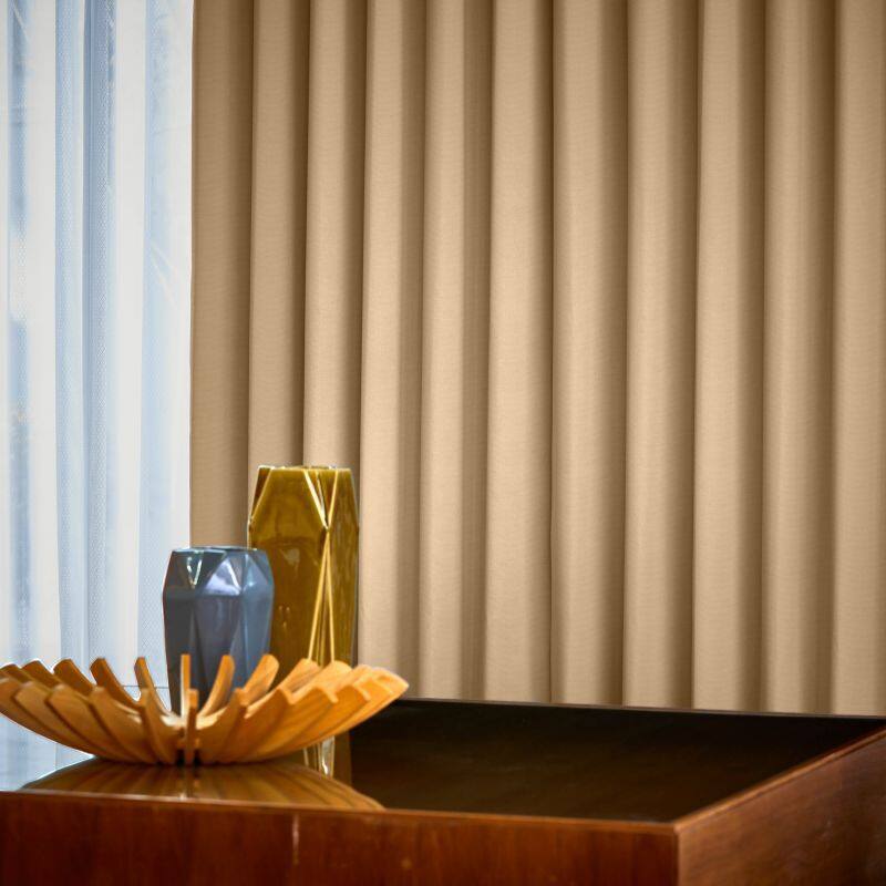 ツル カーテン JD-67202R アーモンド ｜ジャストカーテン