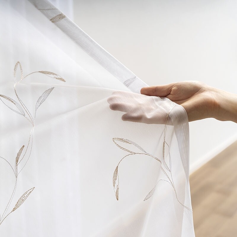 エルシー レースカーテン JD-92876 ホワイトゴールド ｜ジャストカーテン