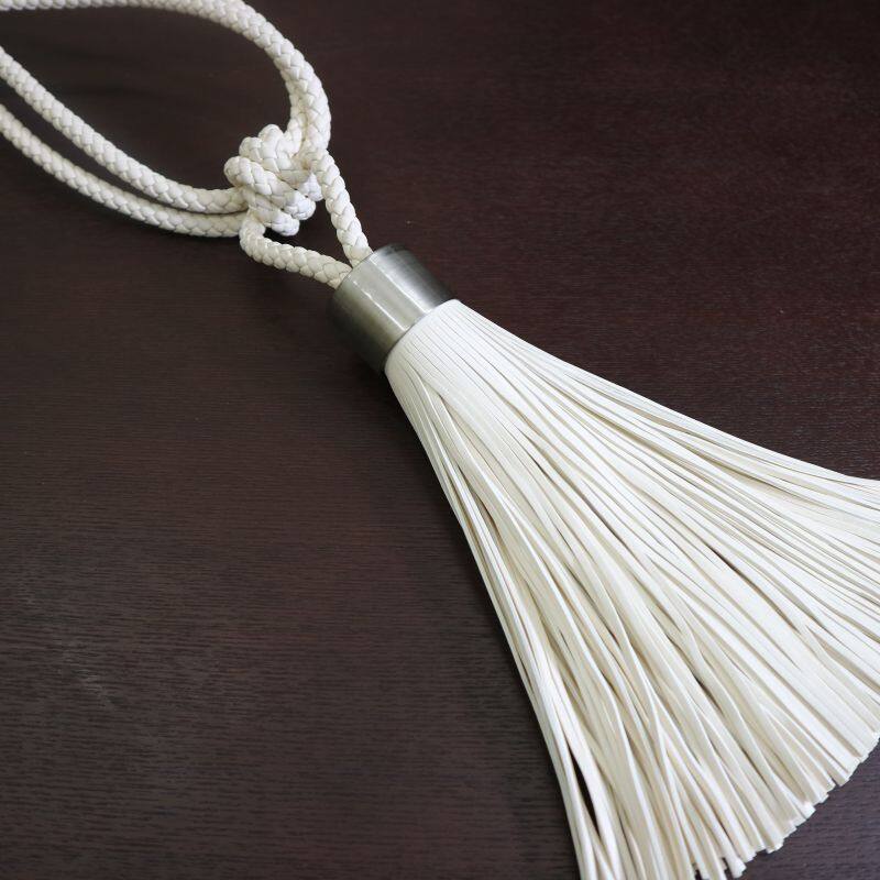 レザータッセル JCD356A ホワイト ｜ジャストカーテン