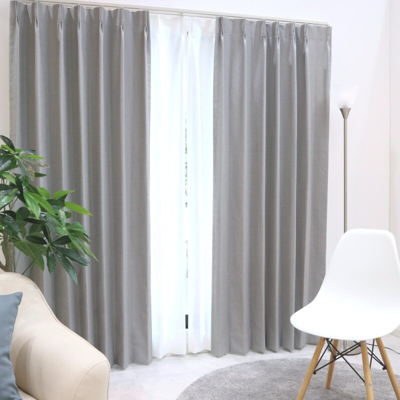 ソワレ カーテン JF-91026 グレー ｜ジャストカーテン
