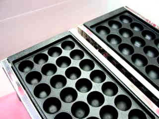 業務用 たこ焼器 28穴orジャンボ18穴x1連 ガス用