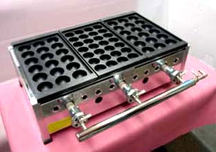 業務用たこ焼き器 縁高・鉄28穴or大18穴x3連 地元大阪製造