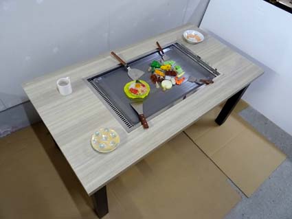 お好み焼きテーブル