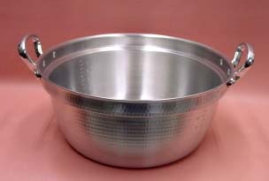 アルミ 段付鍋（料理鍋） キング 打出 木蓋付 ナカオ（中尾）