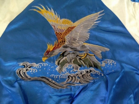 スカジャン 「鷹」 中綿なし｜変形学生服・特攻服の通販【コーソ】