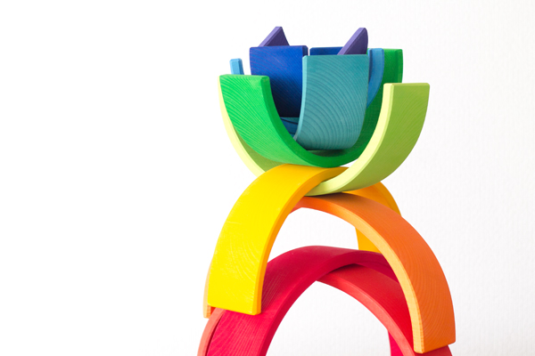 虹色トンネル特大 グリムス社（アーチレインボー）の通販｜木の