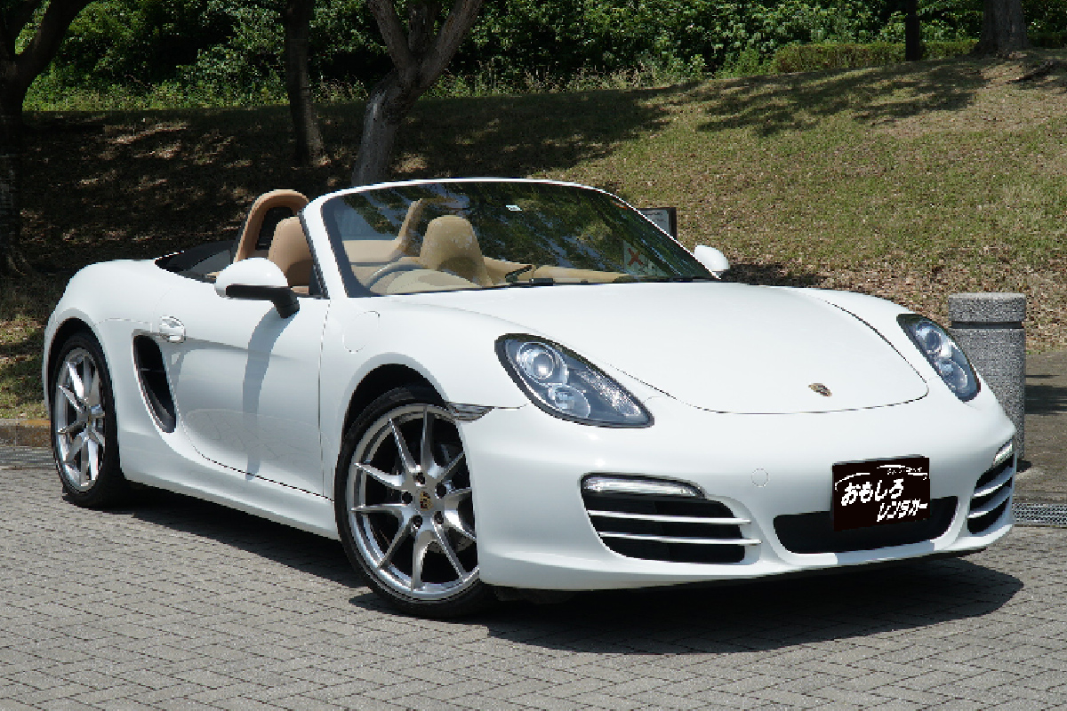 ポルシェ ボクスター〈白〉 / レンタカーならスポーツカーオープンカー