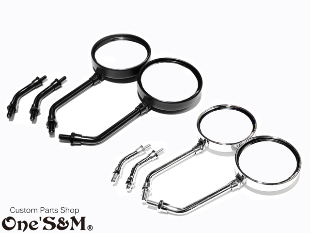 ZII Z2 タイプ 丸型 丸形ミラー 正ネジ10mm ステーセット - Online