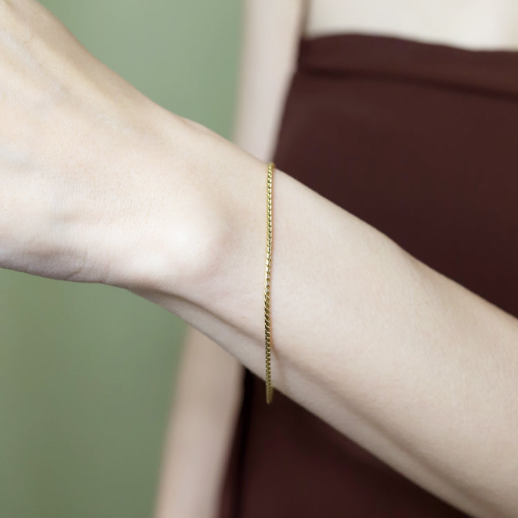 ツイストチェーンブレスレット GD