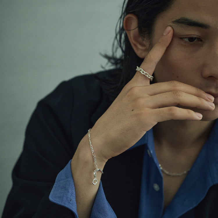 シェードコンビチェーンブレスレット SV-M