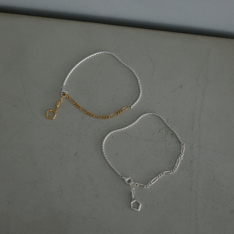 シェードコンビチェーンブレスレット SV-M