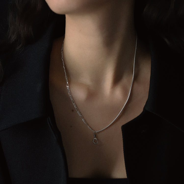 シェードコンビチェーンネックレス SV