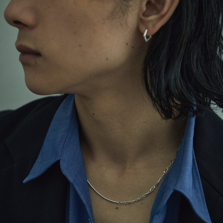 シェードコンビチェーンネックレス SV