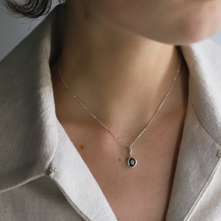 フラットケーブルチェーンネックレス SV 38cm