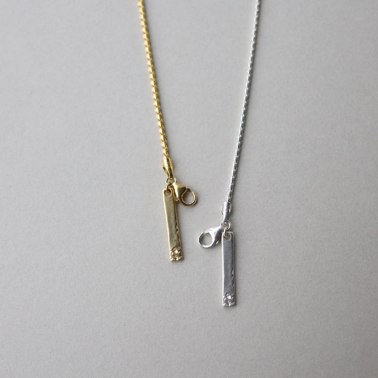 ツイストチェーンネックレス GD 38cm