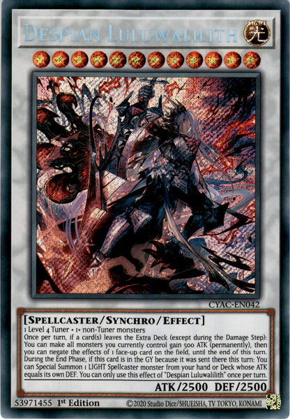 遊戯王 EU版 CYAC 赫聖の妖騎士 シークレットレア 英語版 – トレカ屋