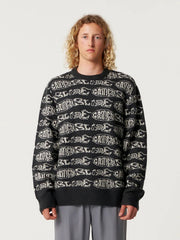 Madness Crew Knit Sweater - Black - Critical Slide | OCN Culture